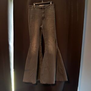 Free People Super Flare Pants Faded Black
